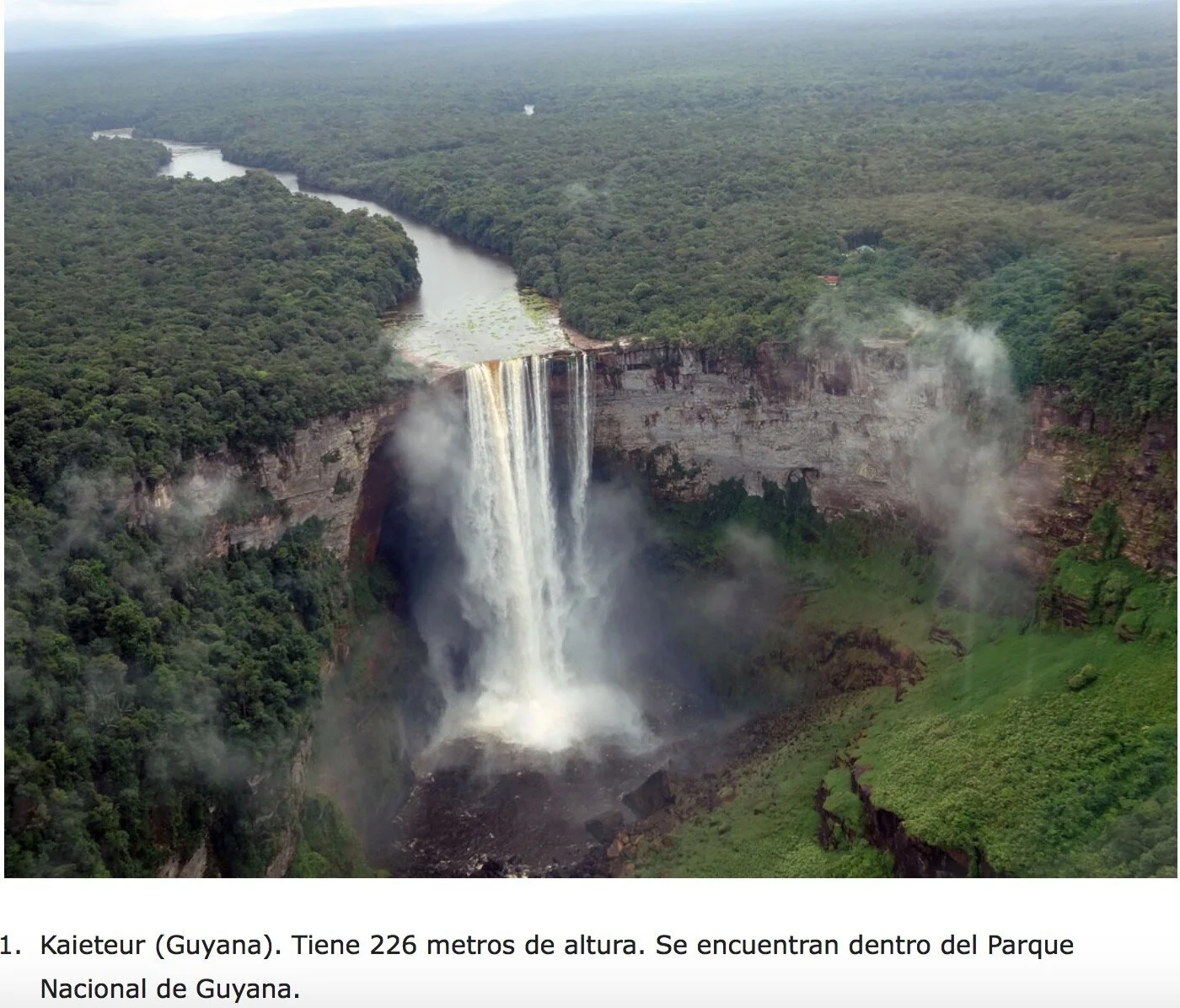 Las diez cataratas más impresionantes del mundo