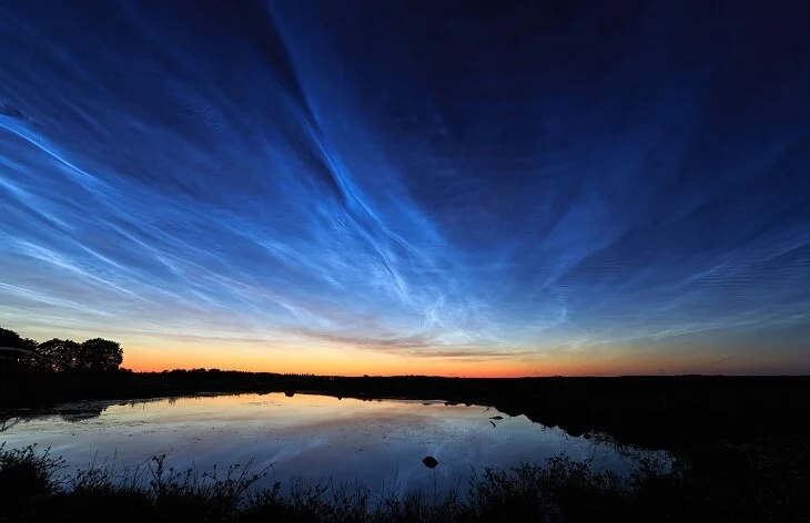 Más nubes noctilucentes, otra secuela del cambio climático