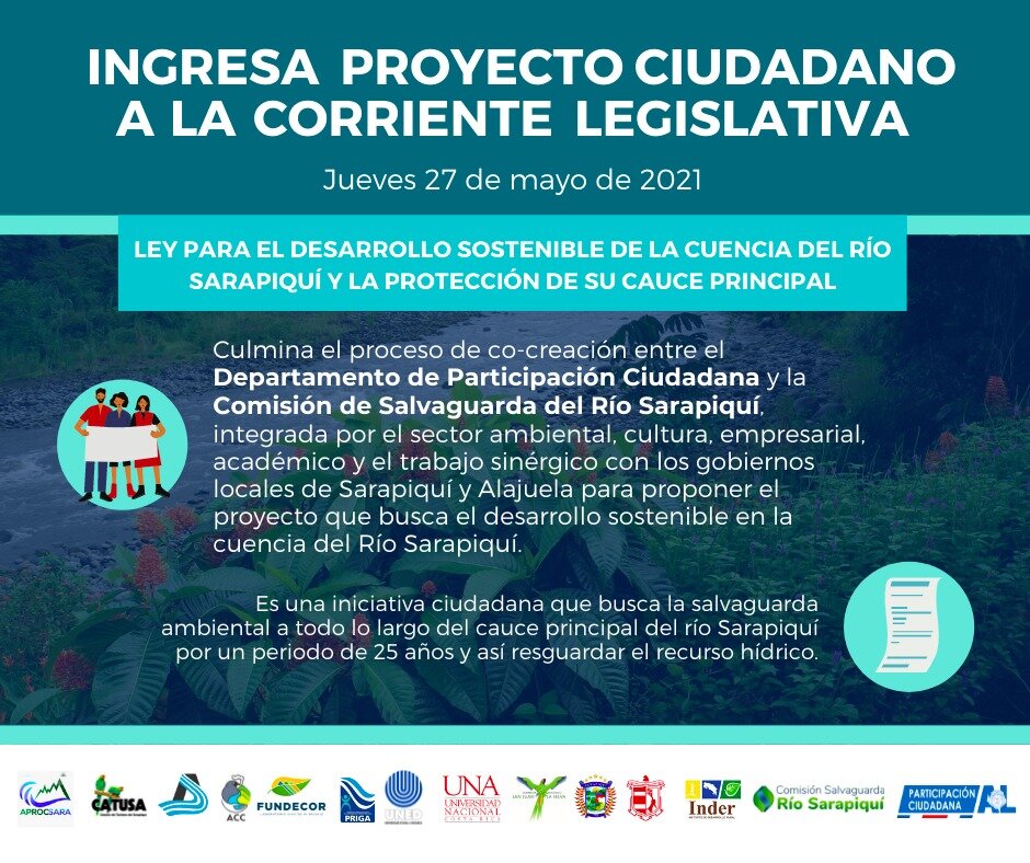 Ingresa a la corriente legislativa el proyecto de ley que busca la salvaguarda del río Sarapiquí y el desarrollo sostenible