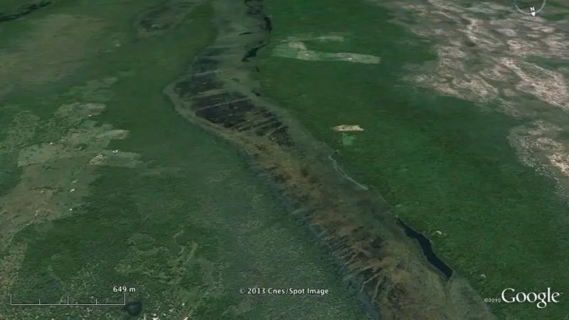 La red de canales para pescar construida por los antecesores de los mayas hace 4.000 años en Belice