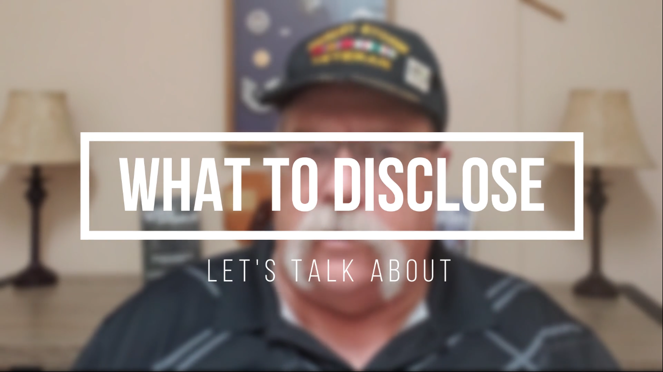 Let’s Talk About What To Disclose