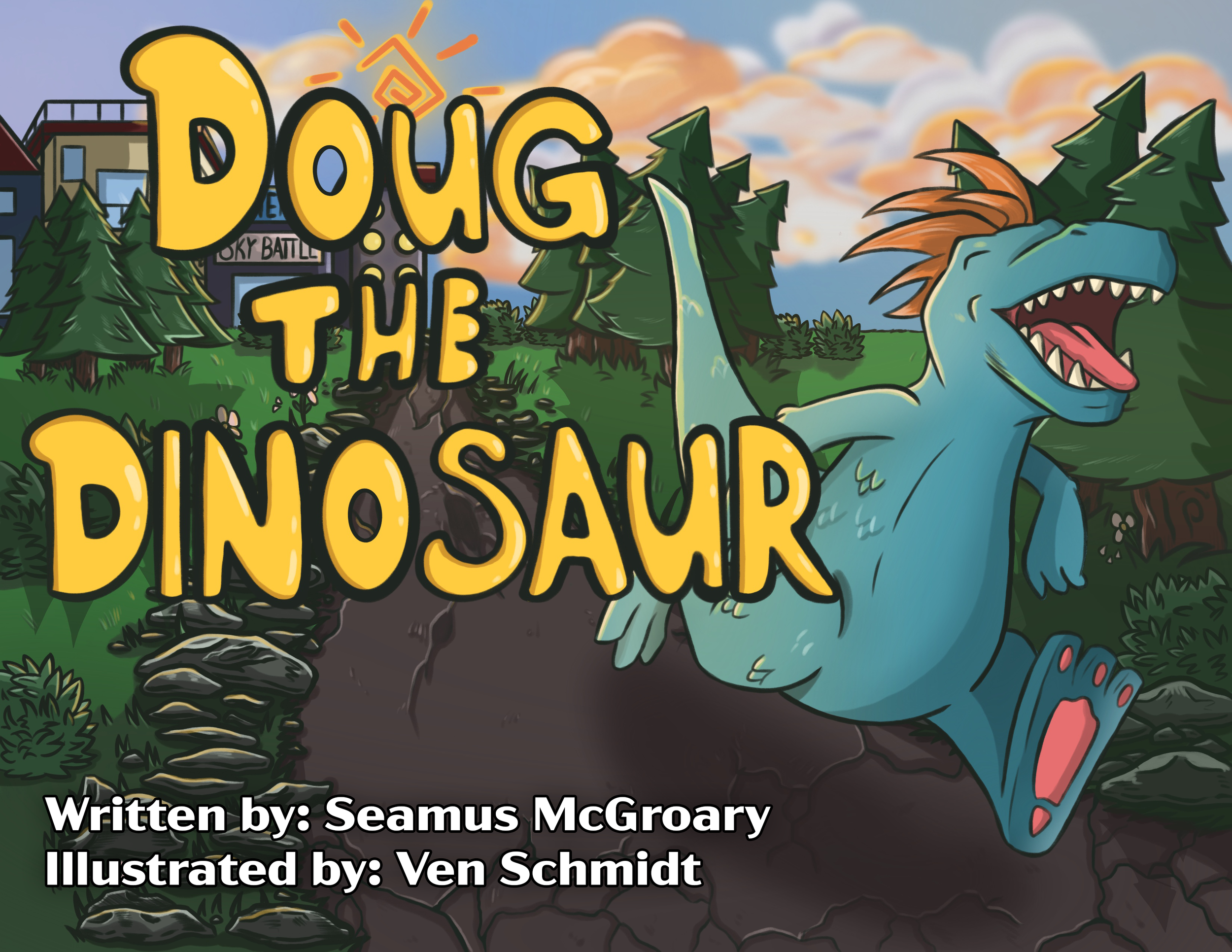 Doug The Dinosaur is another children's book that I illustrated the entirety of, working closely with the writer to bring their vision to life. 