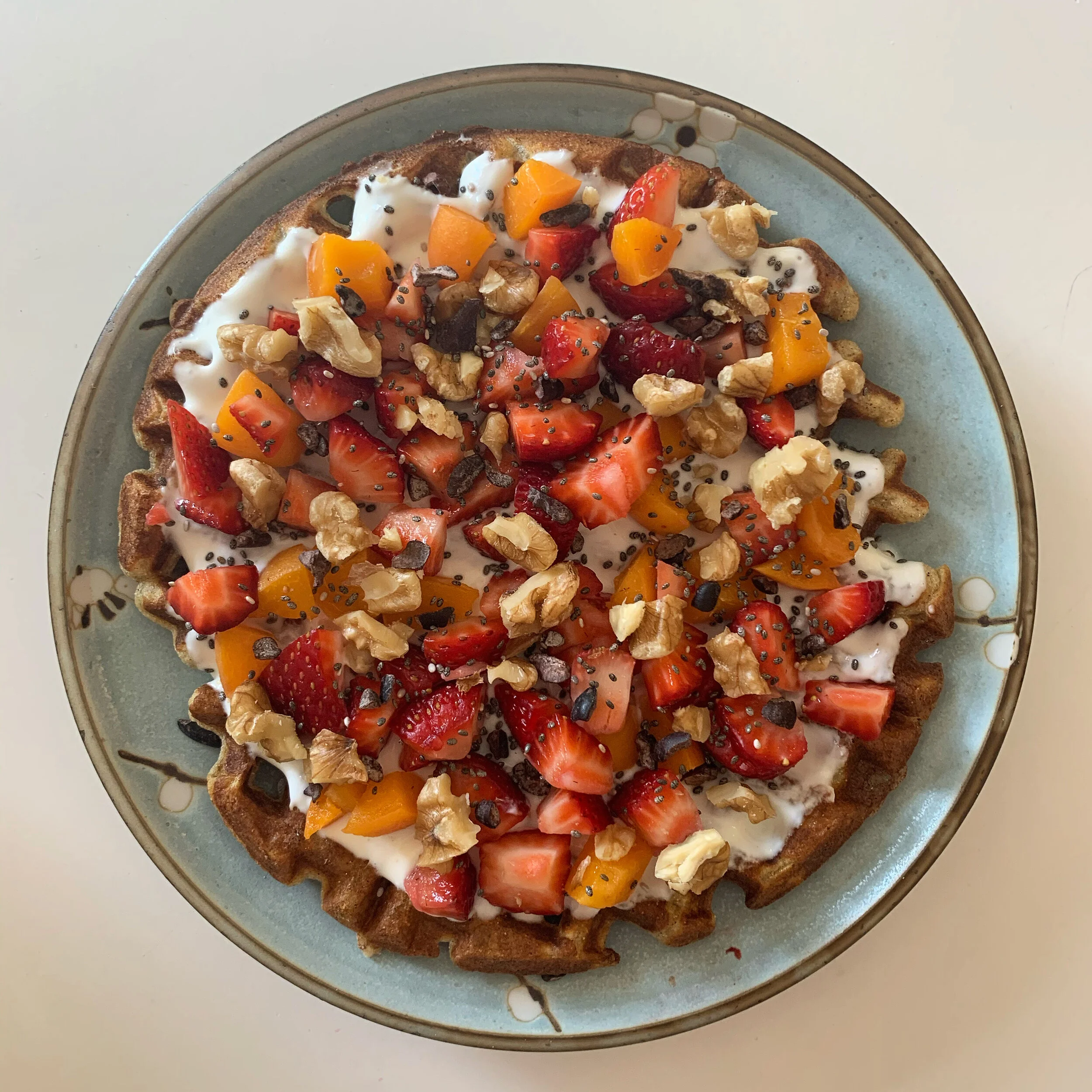 Summer Fruit Waffles