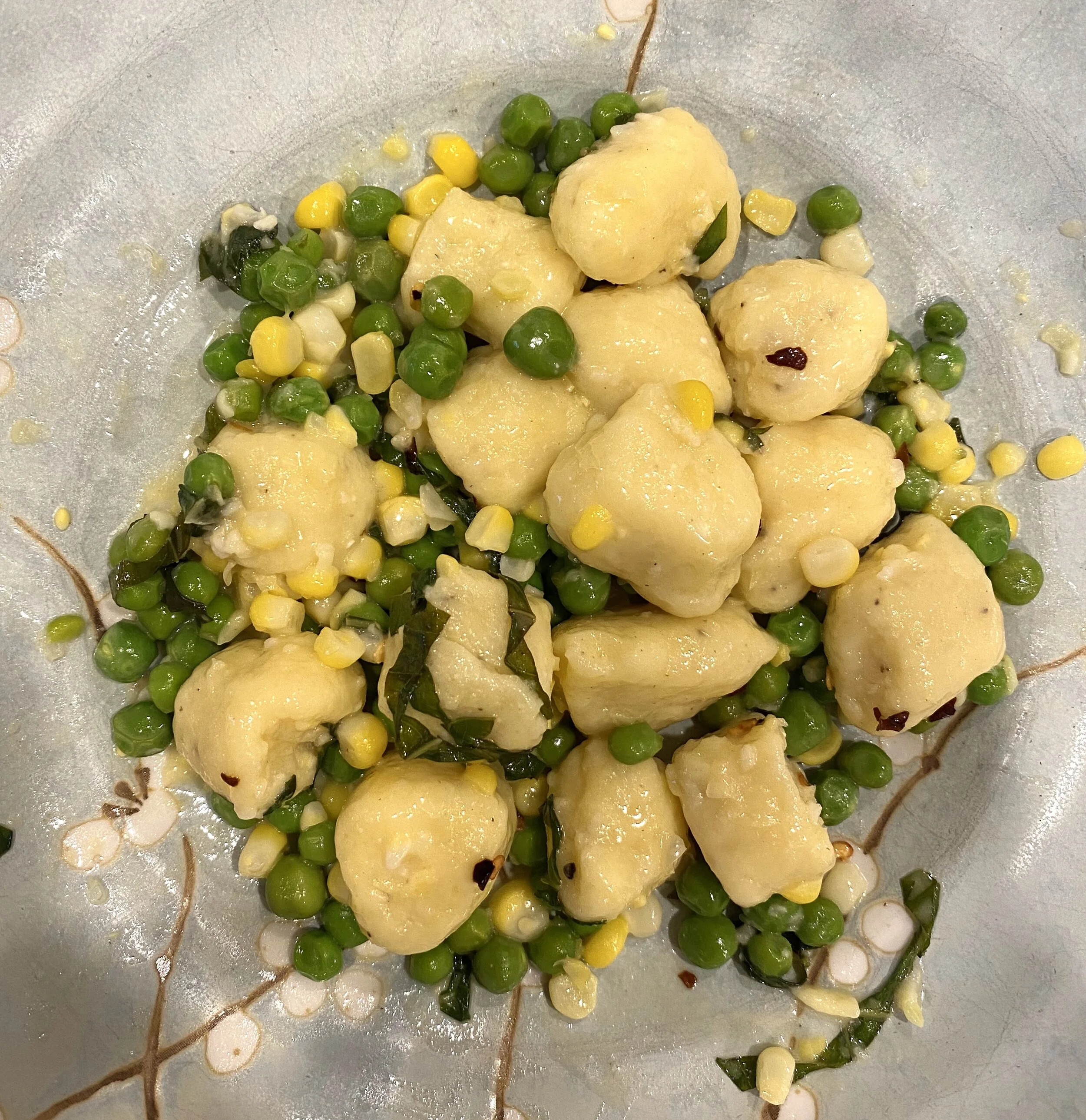 Today I Made: Ricotta Gnocchi with Peas and Herbs