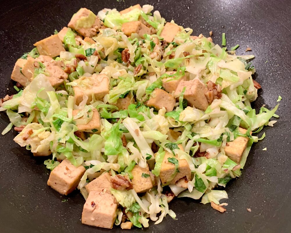 Crispy Caramelized Tofu and Cabbage Stir Fry — 1,001 Culinary Adventures
