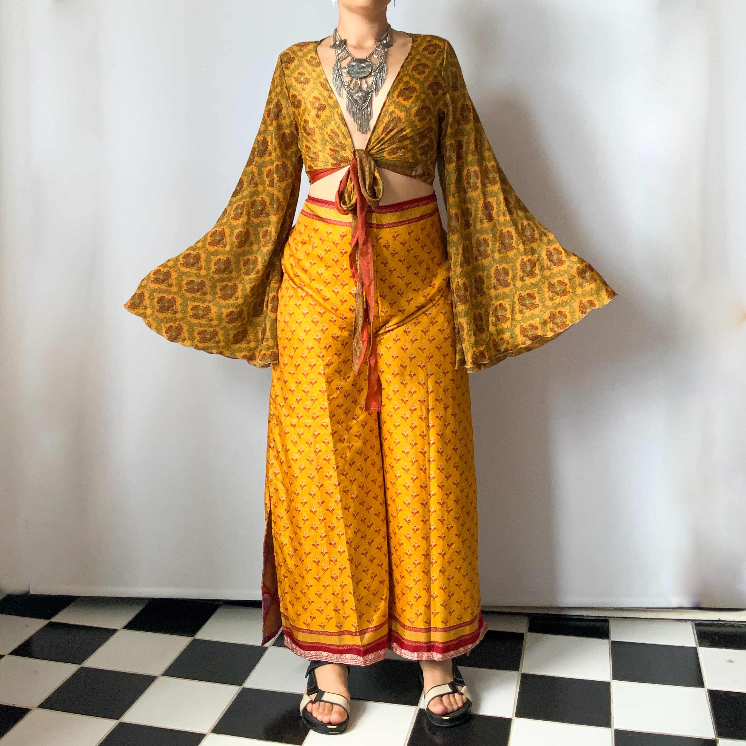 Batik Sun Print Trousers — Kaohinani Ethical Fashion