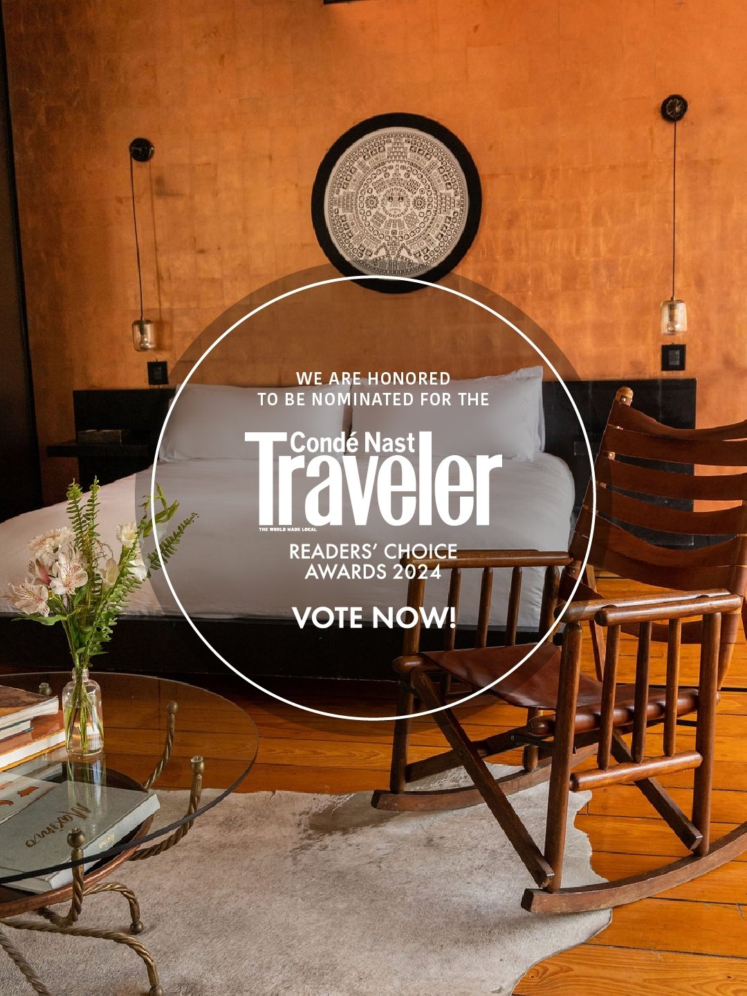 We are thrilled to announce that we have been nominated once again for the Condé Nast Traveler Readers' Choice Awards 2024. We owe this honor to our loyal guests and those who believe in our boutique concept. We would be grateful if you could