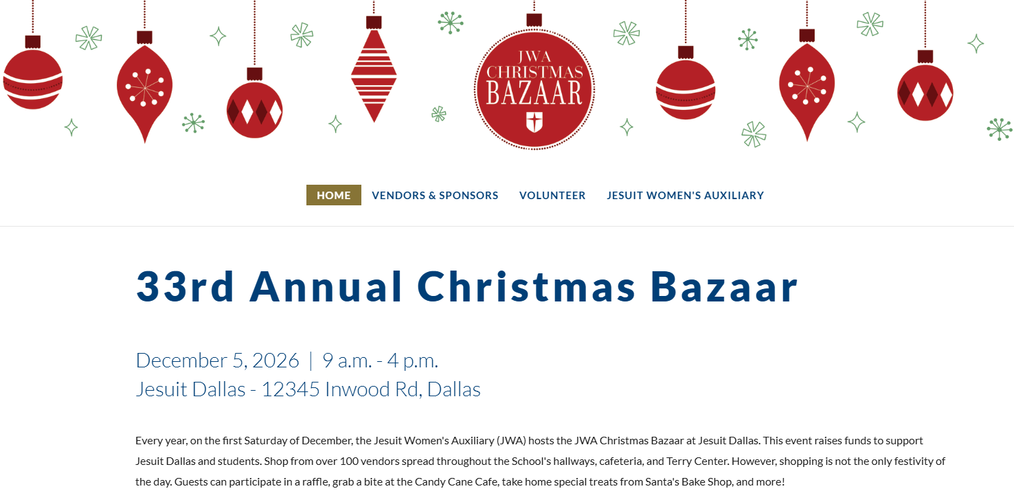 32th Annual JWA Christmas Bazaar 