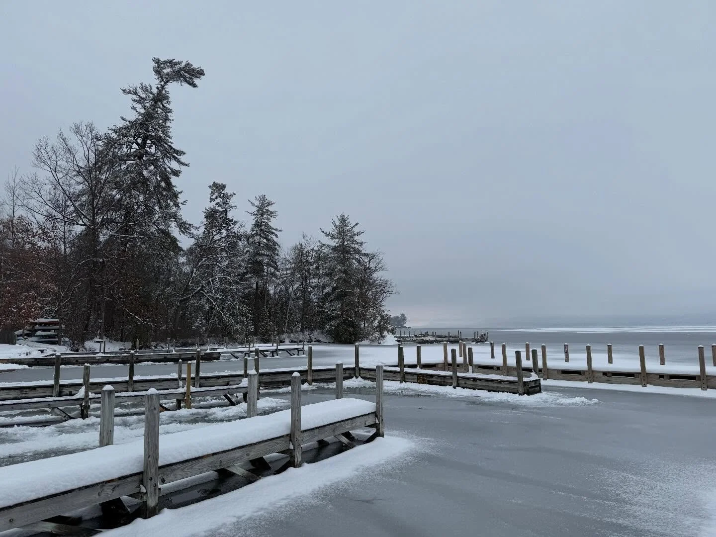 Happy New Year from a very snowy and icy Lake George!