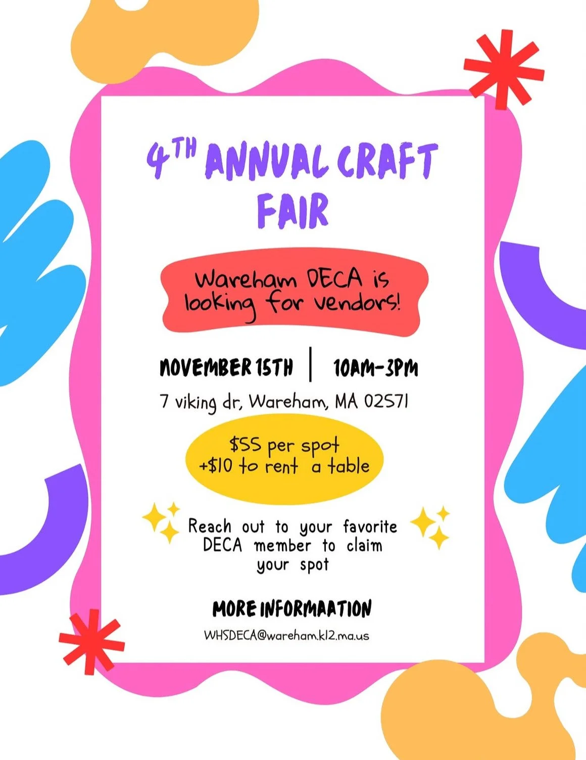4th Annual Craft Fair