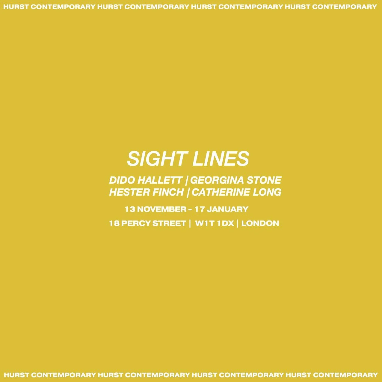 Hurst Contemporary is proud to announce its forthcoming show - Sight Lines, an exhibition celebrating the works of four extraordinary painters: @didohallett10, @georginastone_, @hesterfinchw and @catherine_long_

Taking as a departure point the share