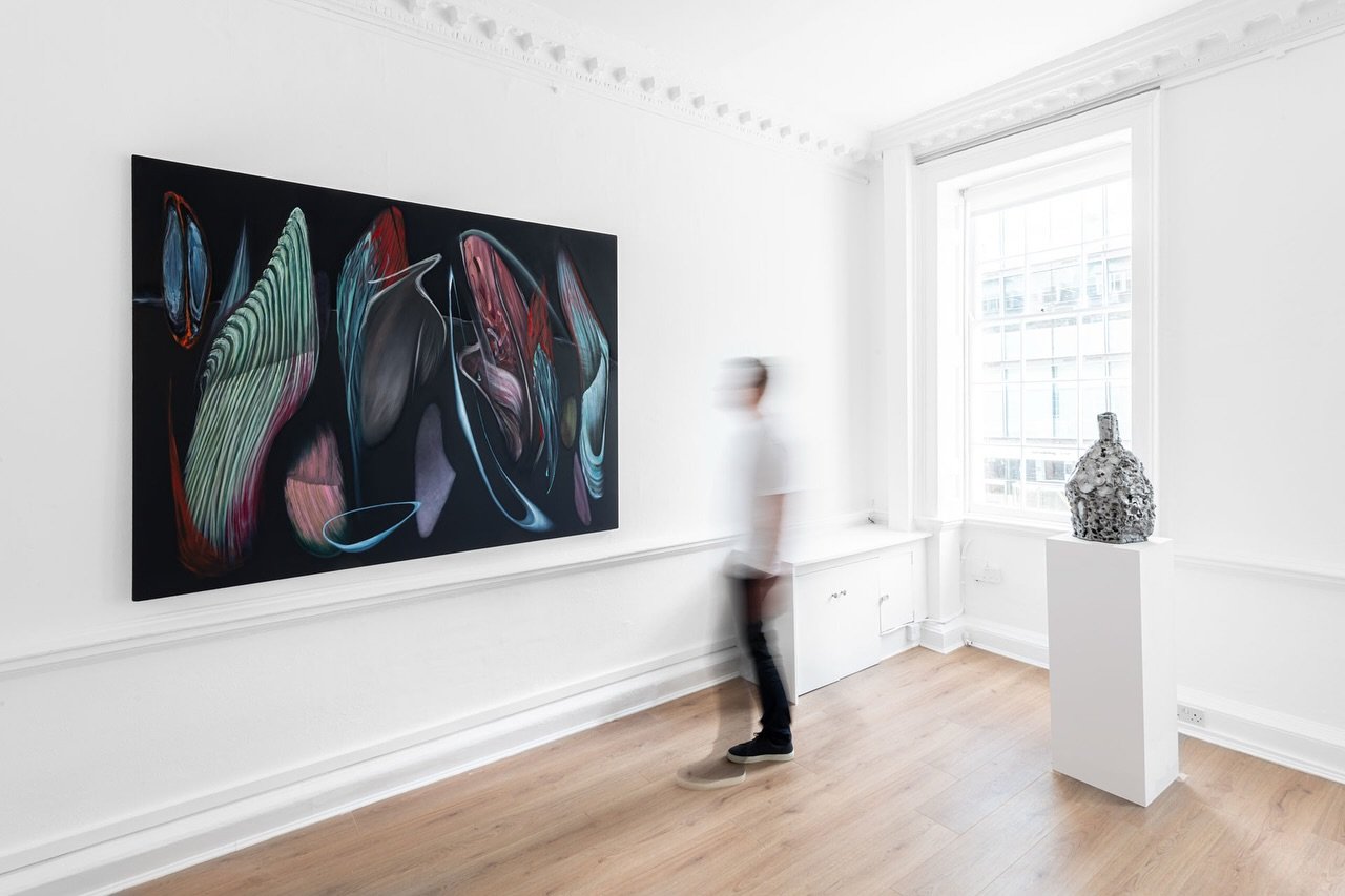 Now Open: Hurst Contemporary presents AXIS, a duo presentation of painter Alfie Rouy (b.1998) and sculptor Jesse Pollock (b.1993). More than an artistic collaboration, the exhibition is a testament to a decade-long friendship. Indeed, Rouy and Polloc