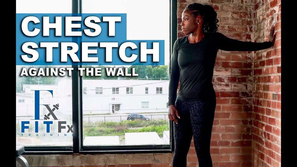 chest stretch on wall