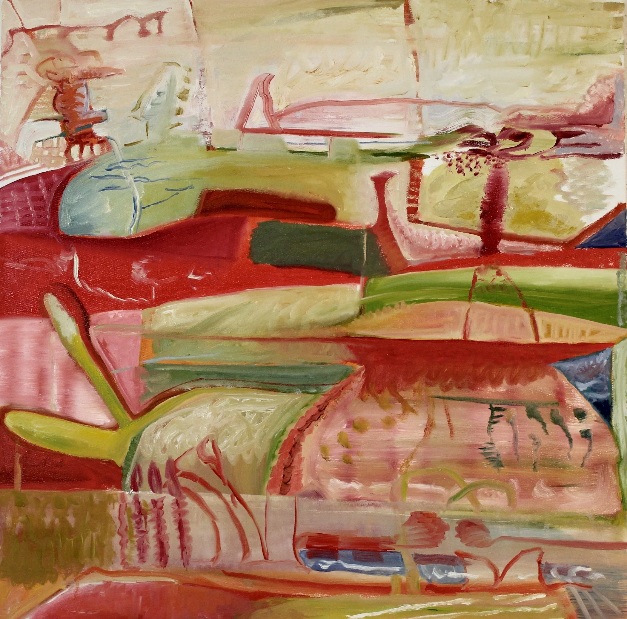 And Then I woke Up In a Different Place  30"x30"  oil on canvas