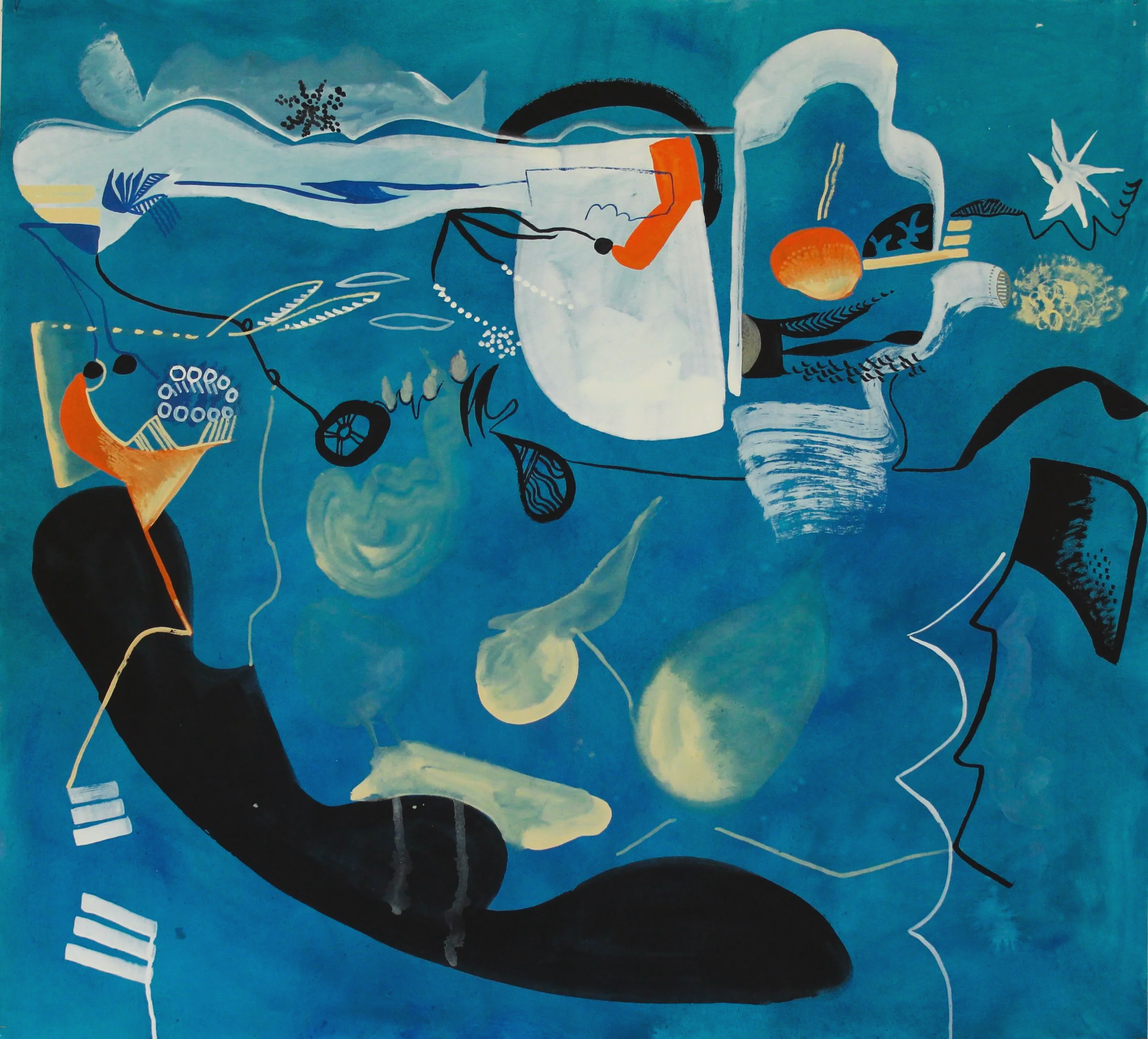 The Way of the Universe   33"x36" 
gouache on paper