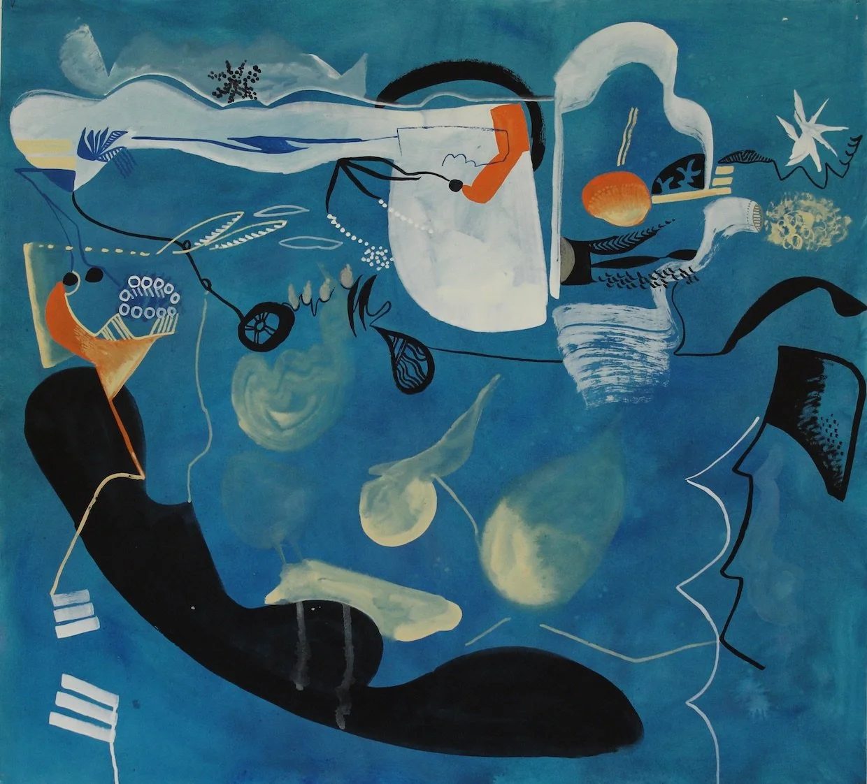 The way of the Universe  33"x36"
gouache on paper