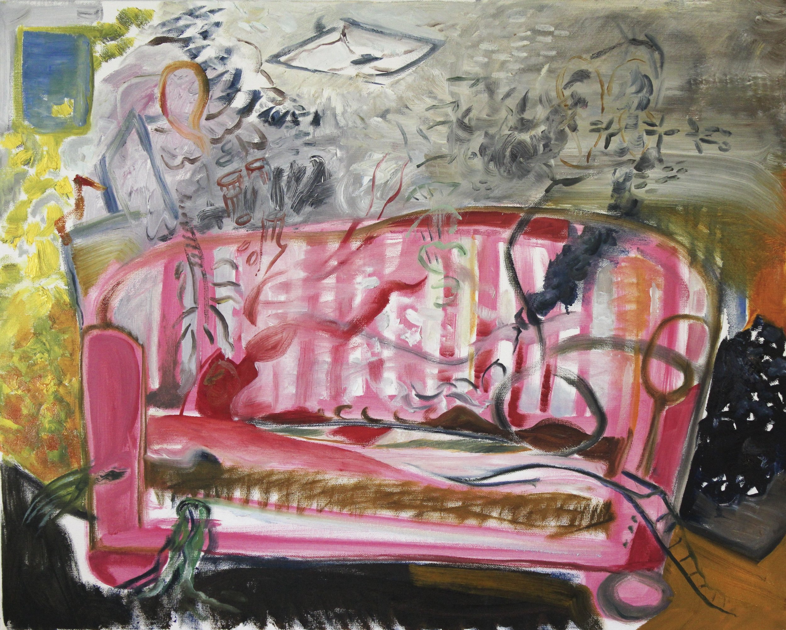 The Therapist's Couch  24"x30"  oil on canvas 