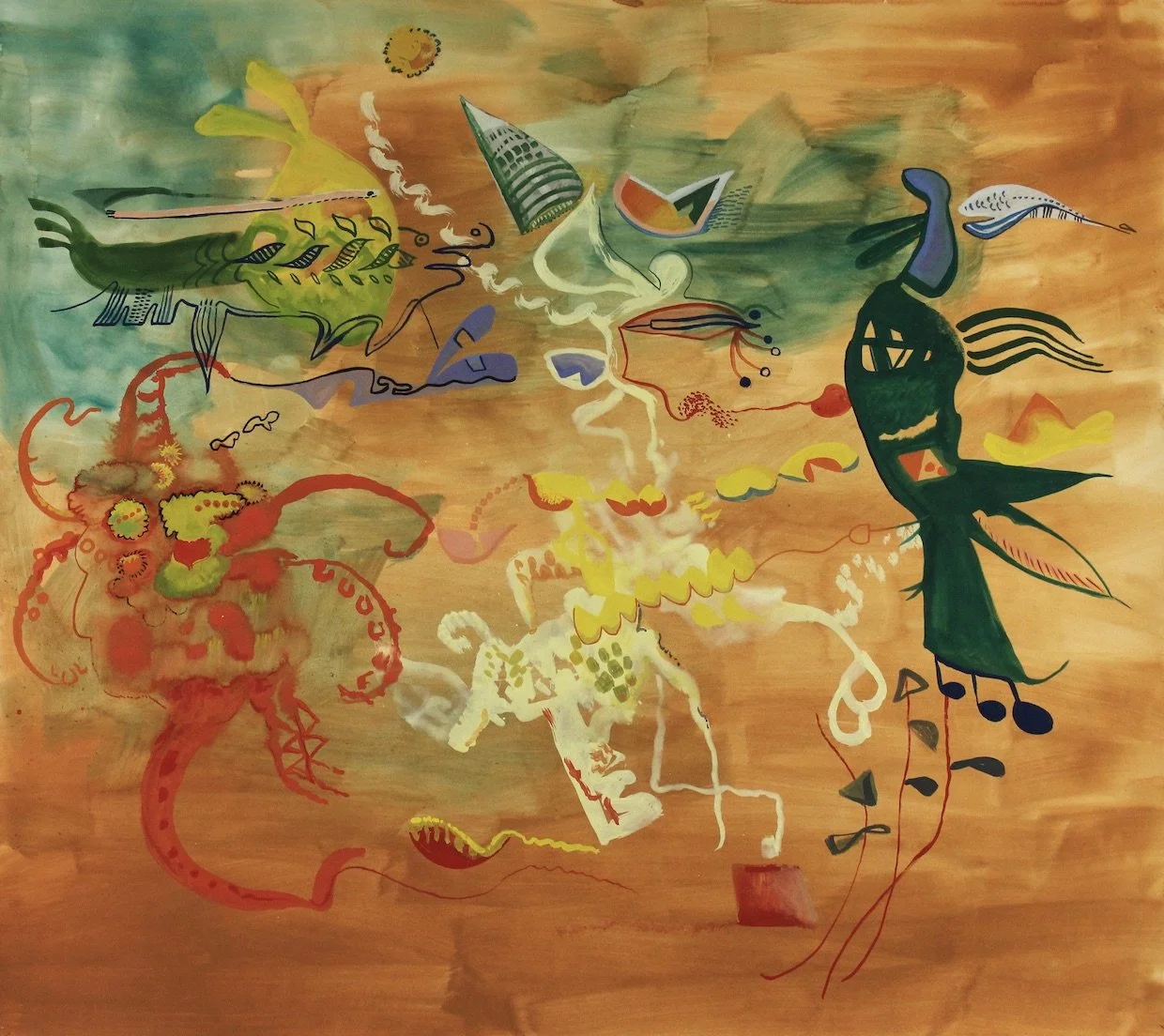 The Golden Age   gouache on paper
36"x40"