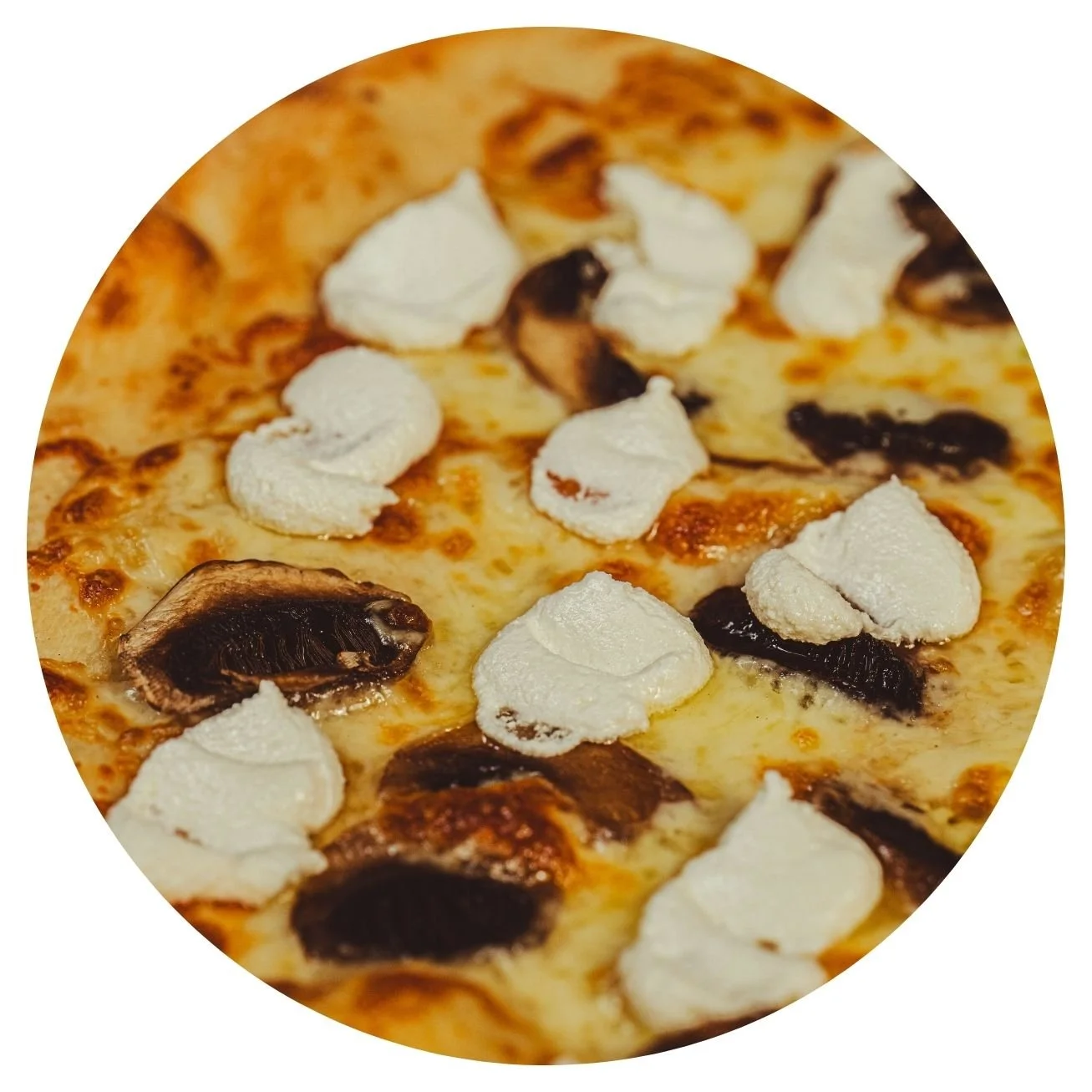 White Mushroom Pizza