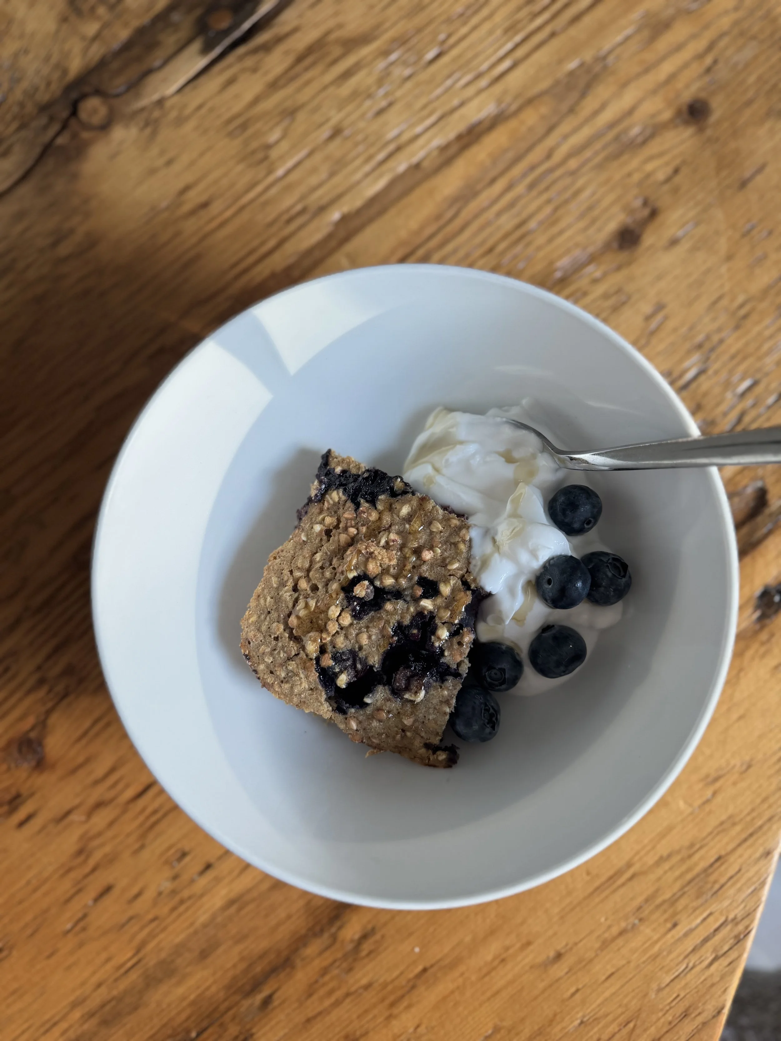  Blueberry Breakfast Protein Bake