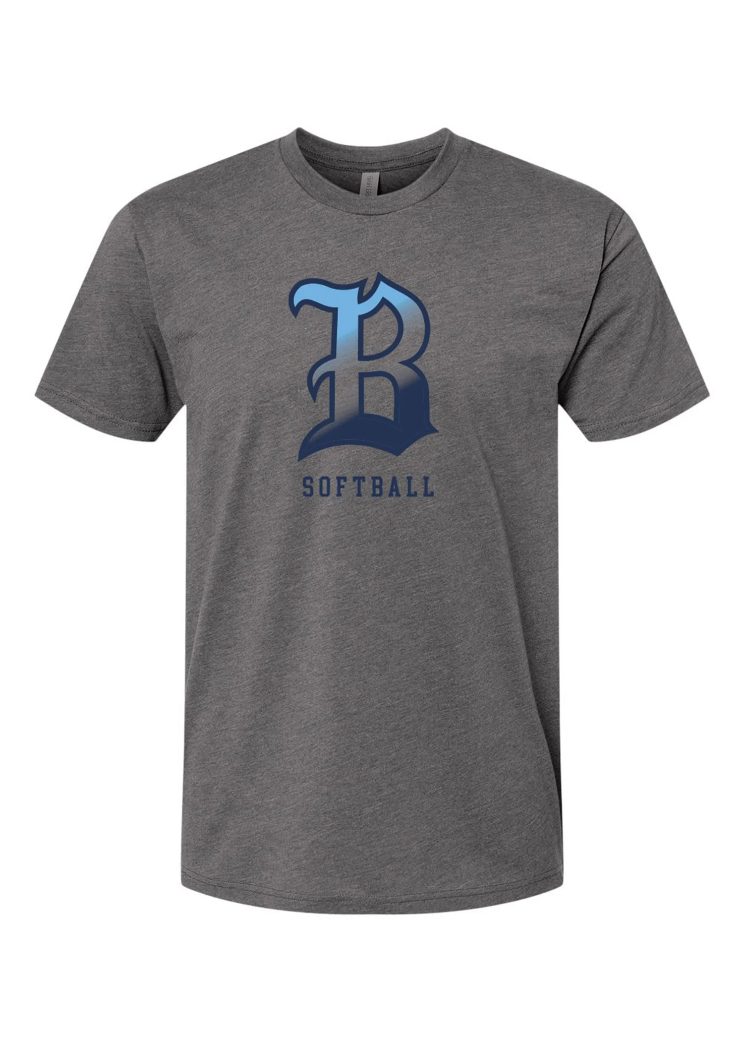Knights Softball - B Logo - Heather Gray Tee
