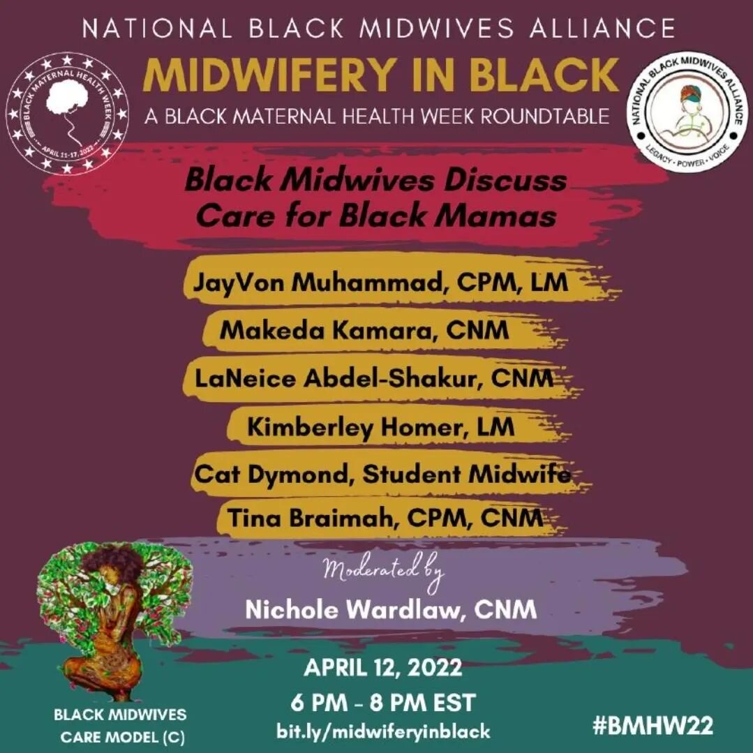 Sankofa Birth and Women's Care is proud to announce that Tina will be a speaker for the following event! Put it on your calendar and join in!

&quot;Midwifery in Black: A Black Maternal Health Week Roundtable&quot; will be an NBMA virtual event comme