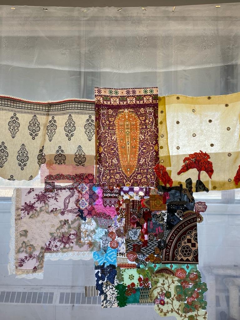 Timeless Symphony , Textile, 60 inches by 65 inches, 2023