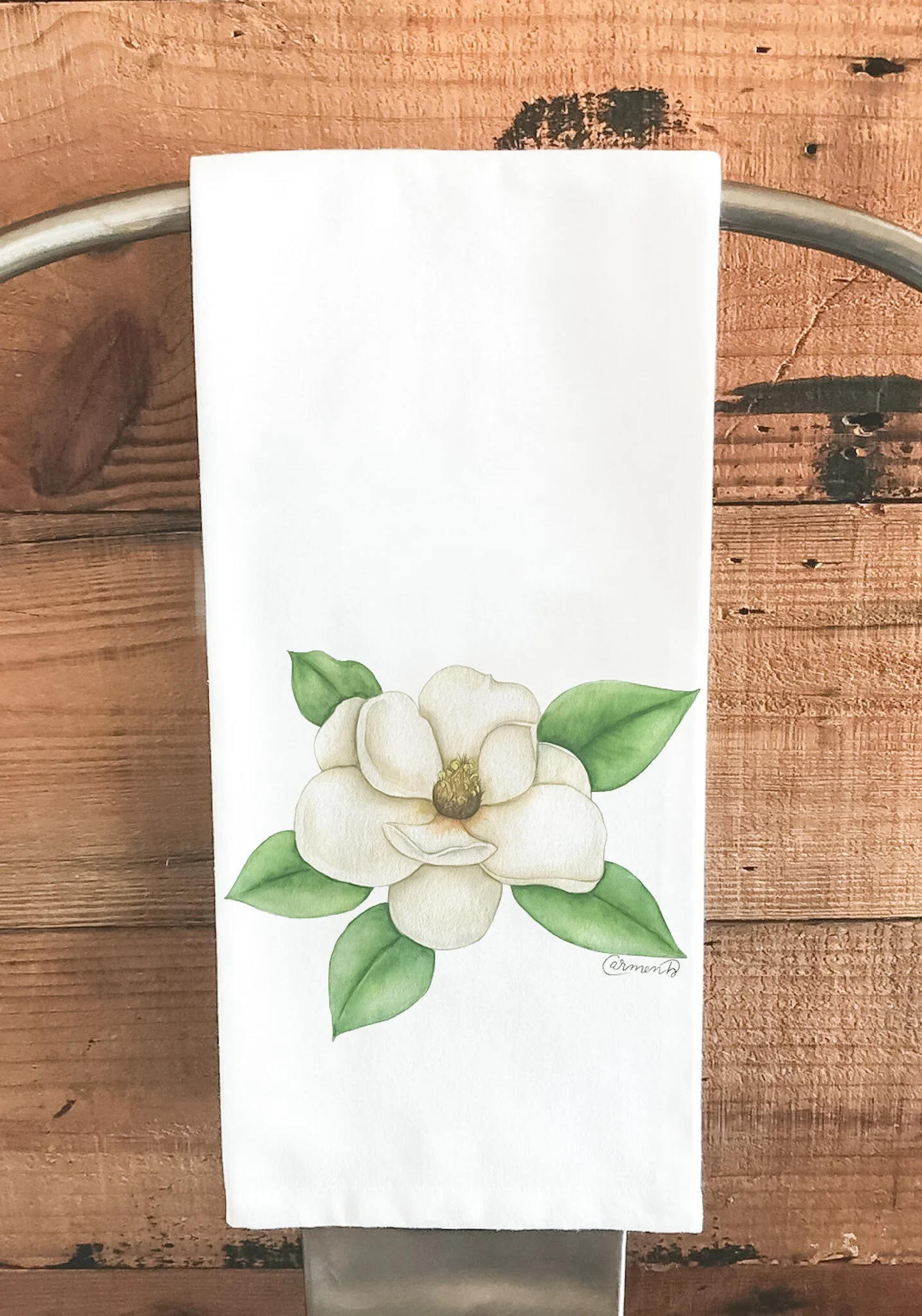 Magnolia Tea Towel