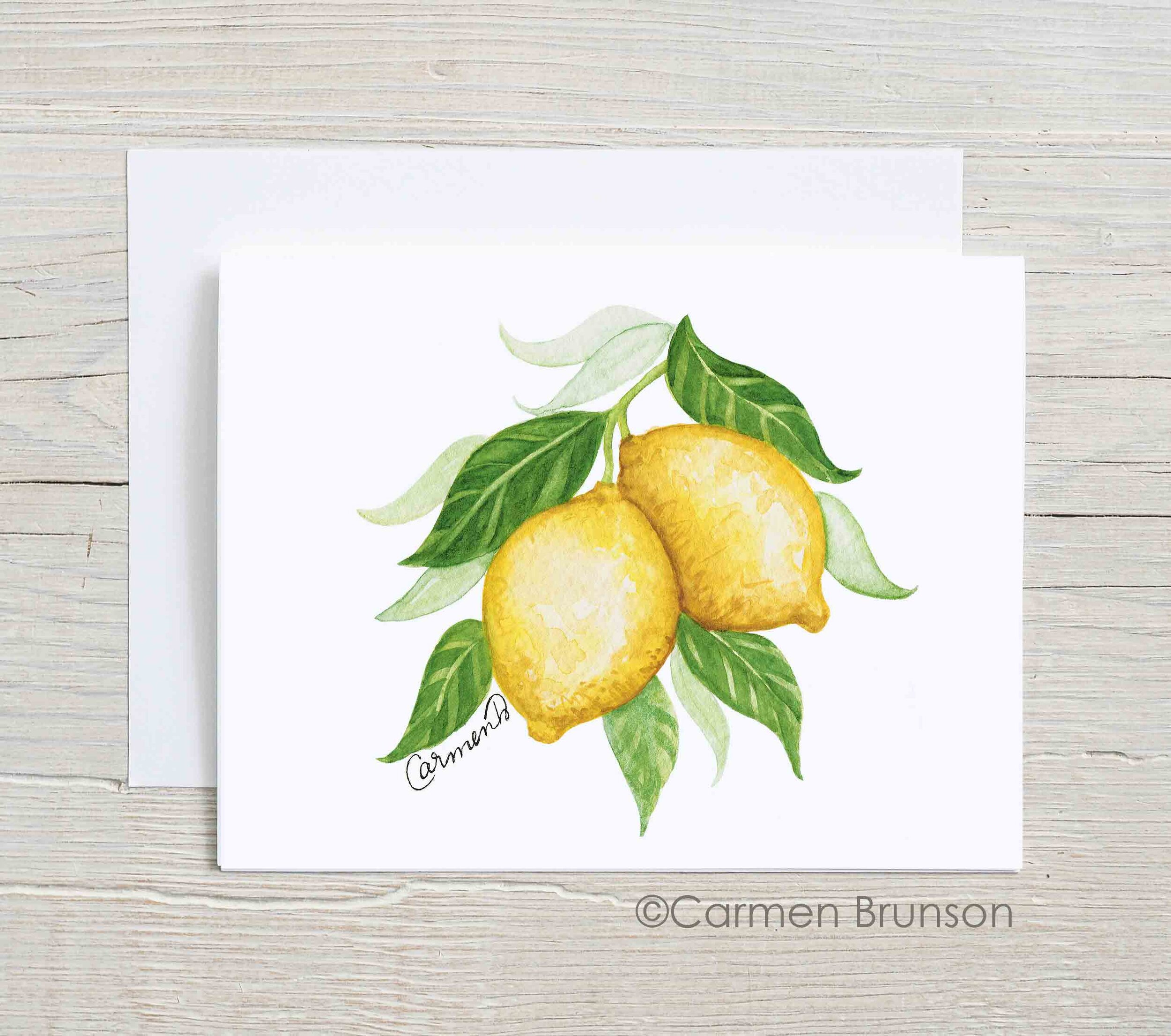 Lemon Greeting Card Set