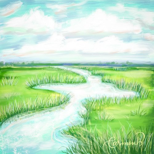 Marsh View Print