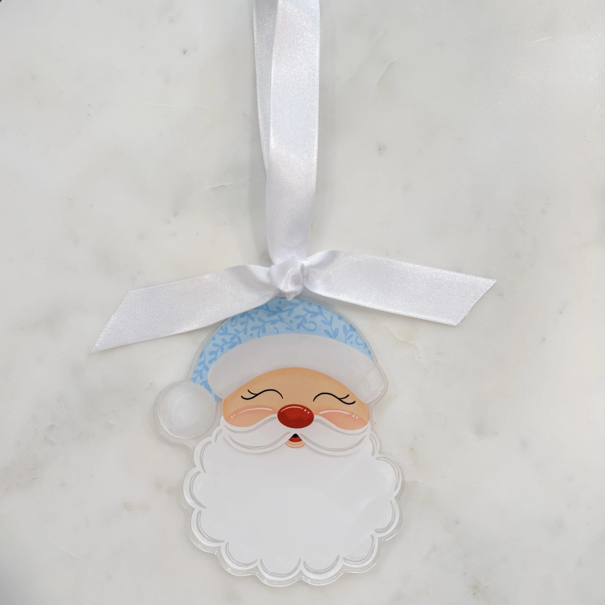 Blue Santa Acrylic Ornament.jpg
