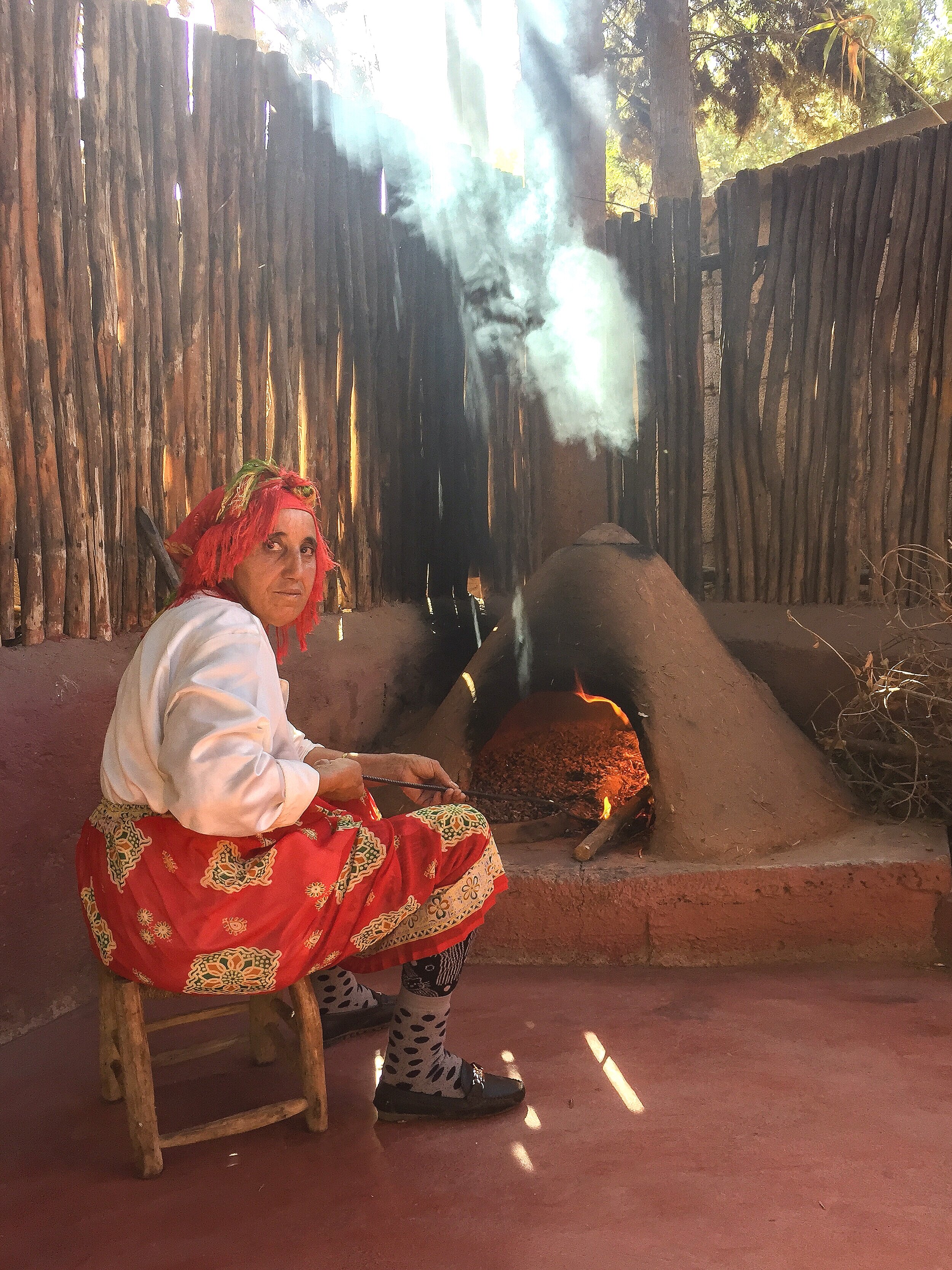 Making bread in Morocco