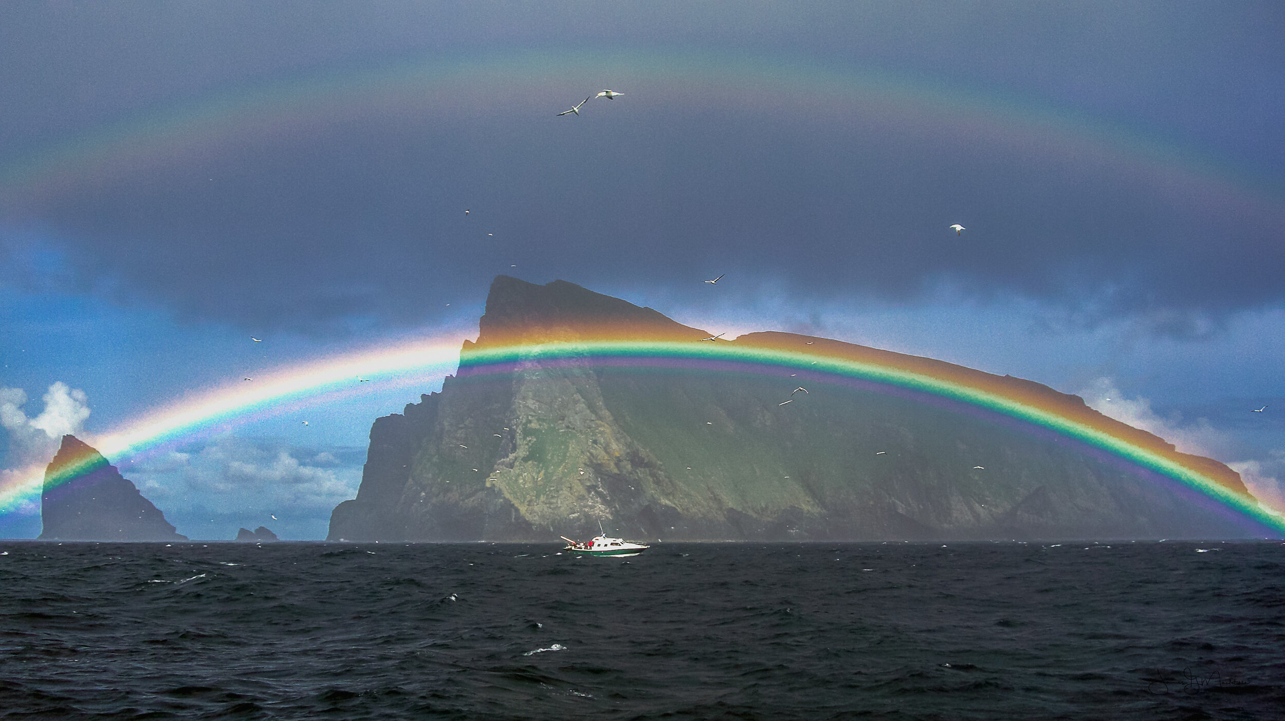 Rainbow over St Kilda