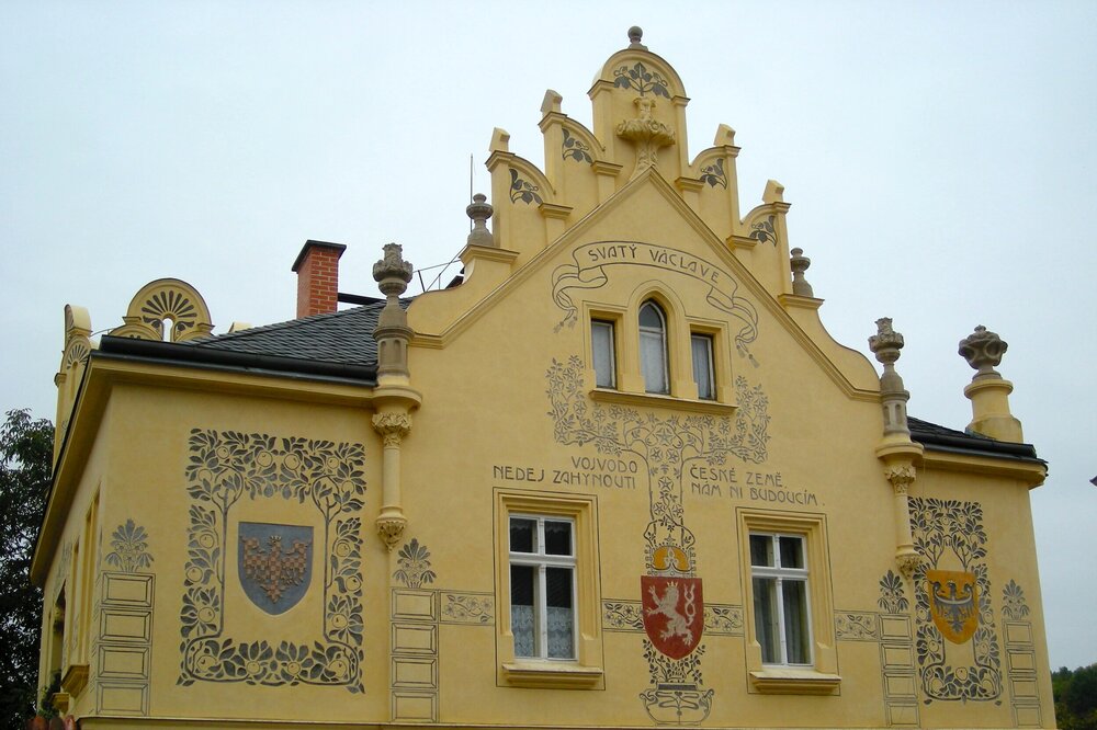 Svaty Vaclave house_typical of Central Europe