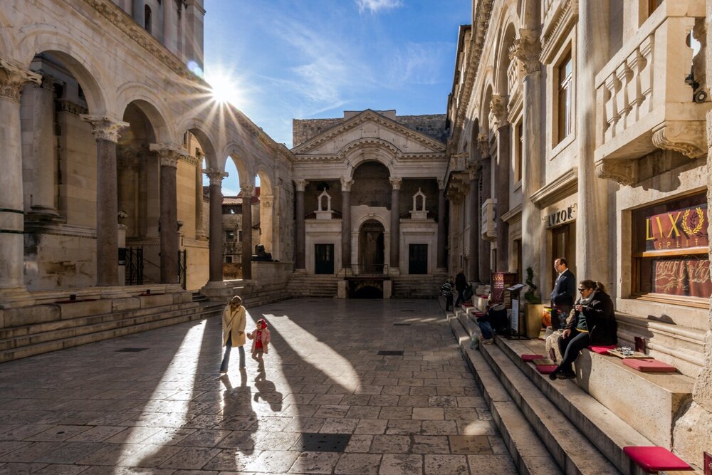 Diocletian’s Palace in Split, Croatia