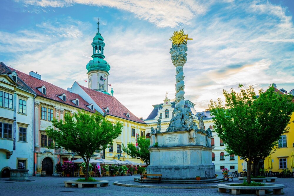 Holy Trinity plague column in Sopron’s main square