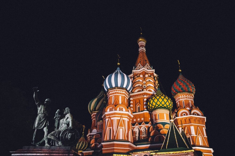 Russia's iconic St Basil's Cathedral, Moscow