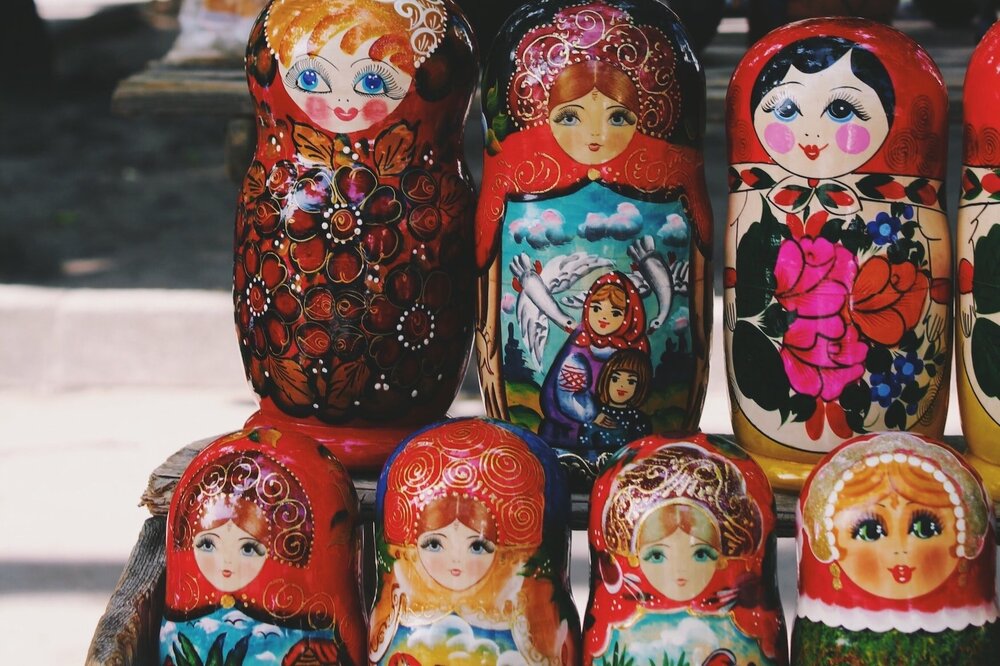 Russian Matryoshka or nesting dolls