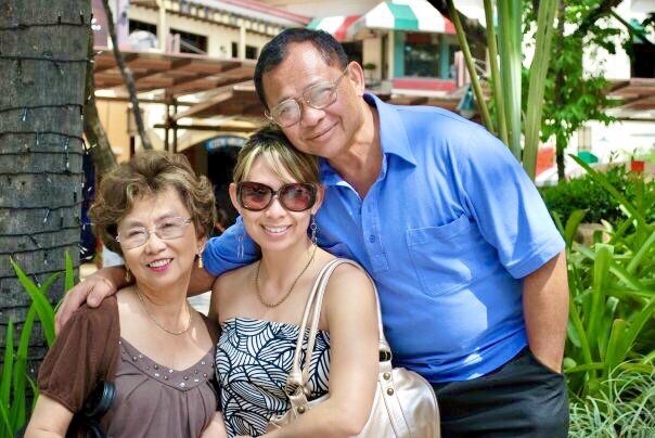 Mom, Dad, and I on our most recent visit to their homeland.