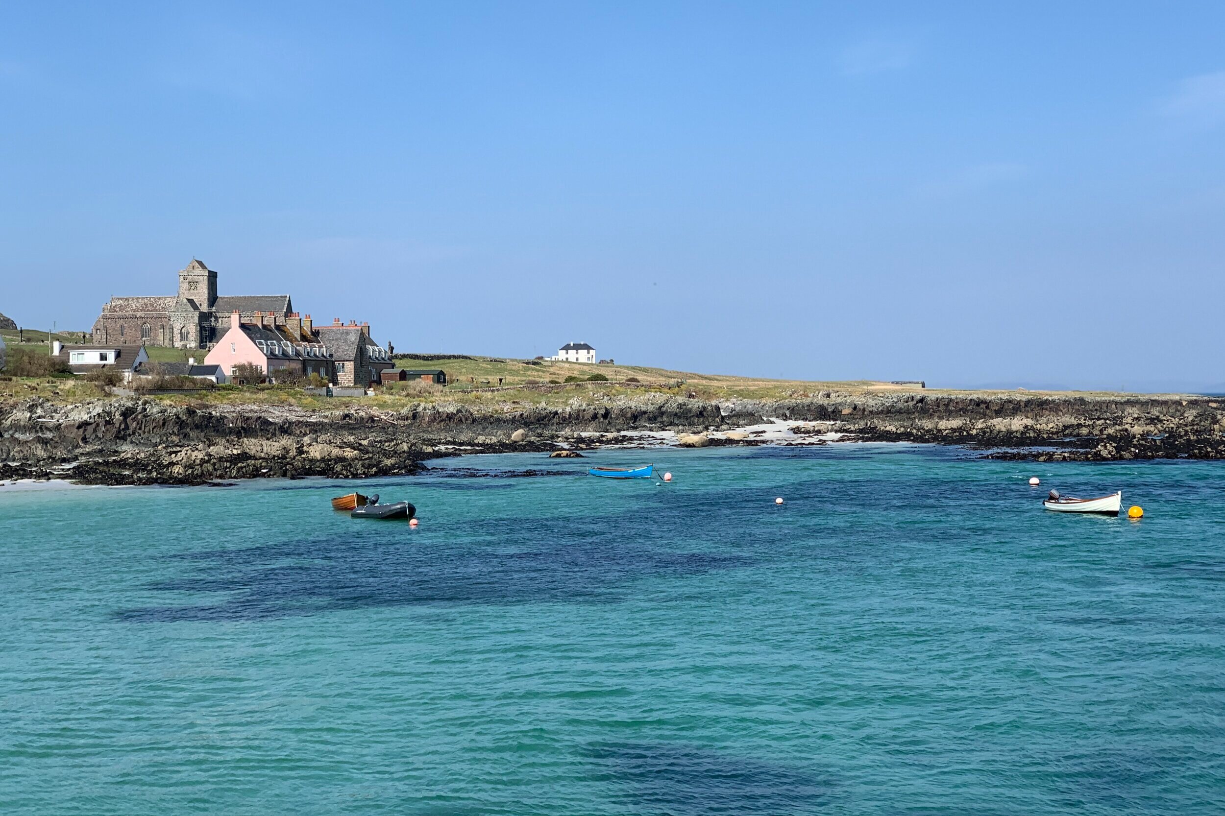 A view onto the abbey of Iona
