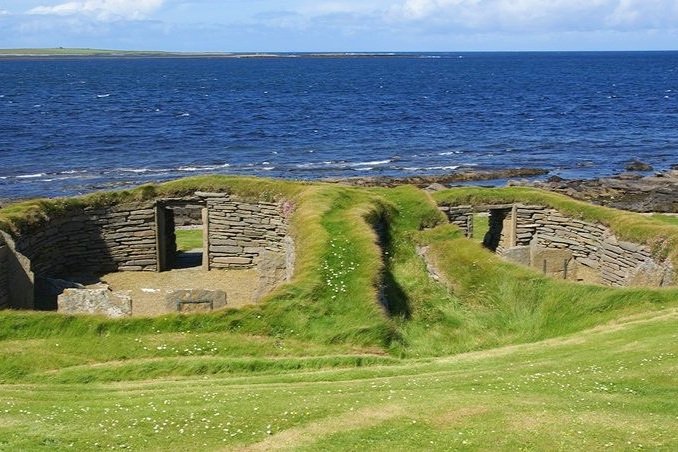 Knap of Howar: a neolithic farmstead which may be the oldest preserved stone house in northern Europe.
