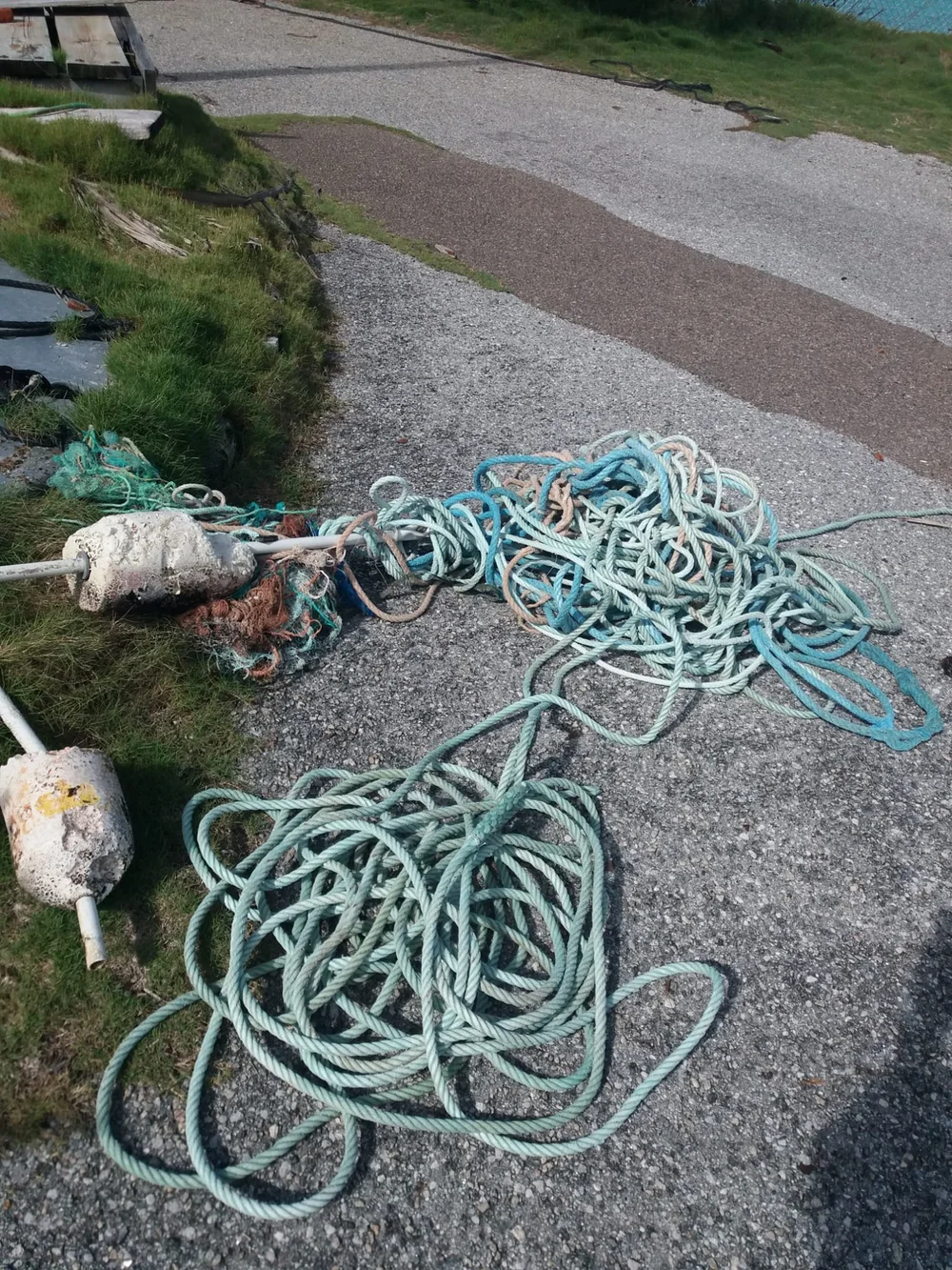 Recovered rope--waste (k)not, want (k)not.