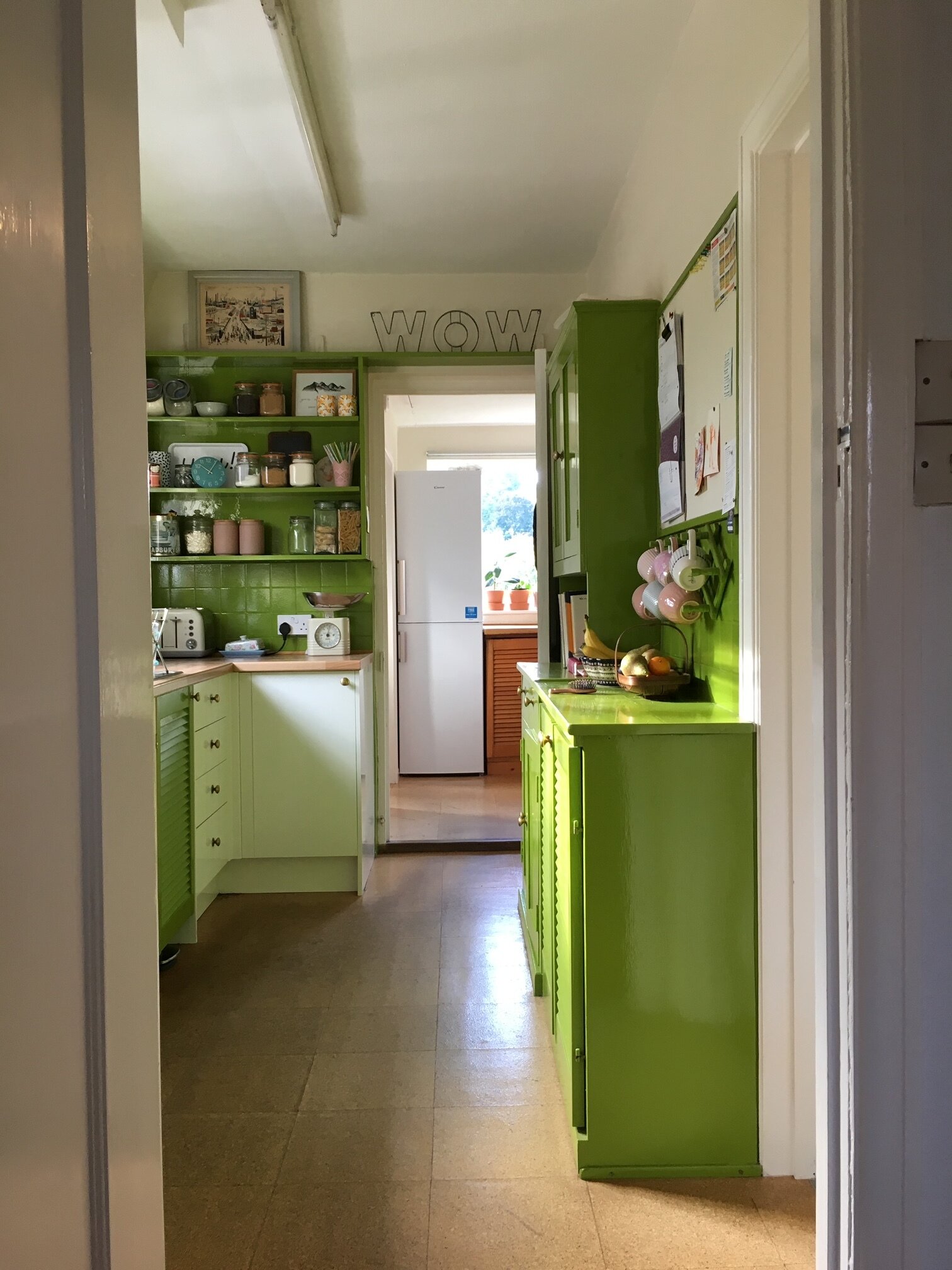Old green kitchen