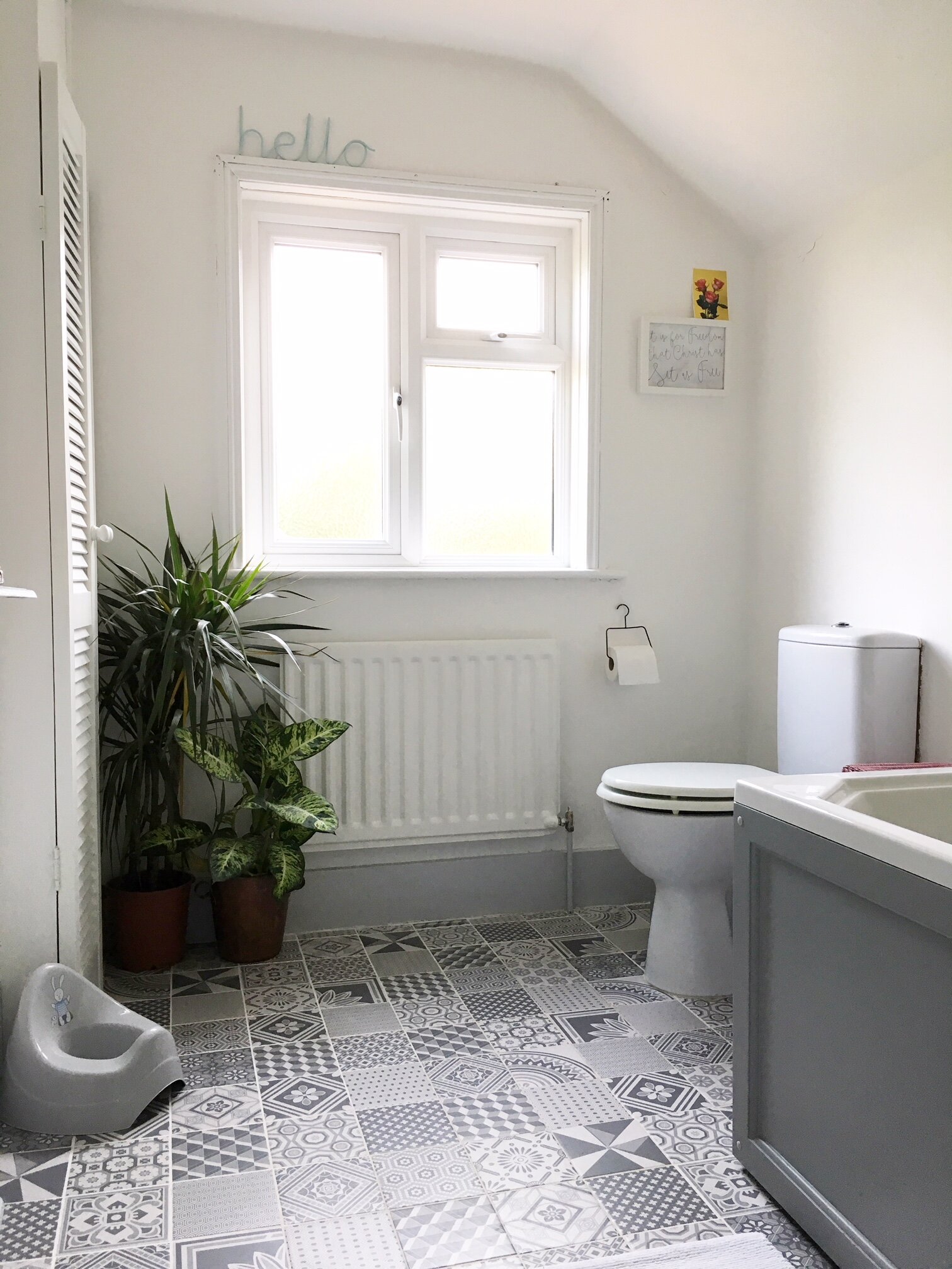 bathroom after