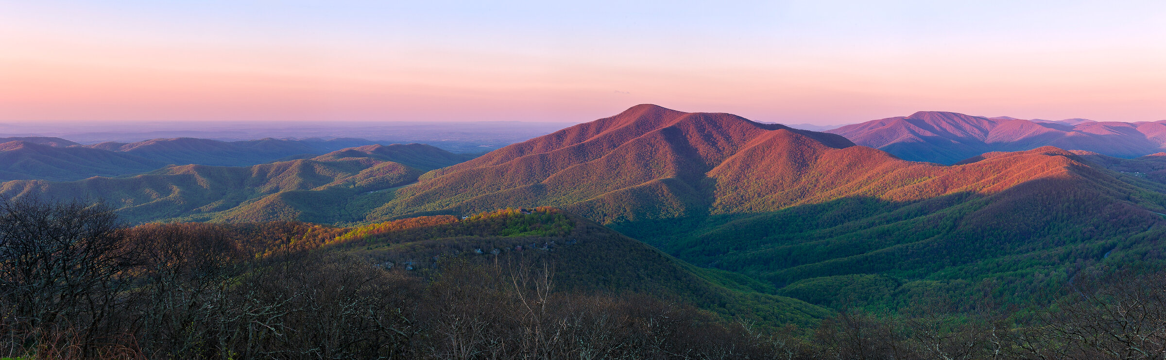 Wintergreen Sunrise Panorama