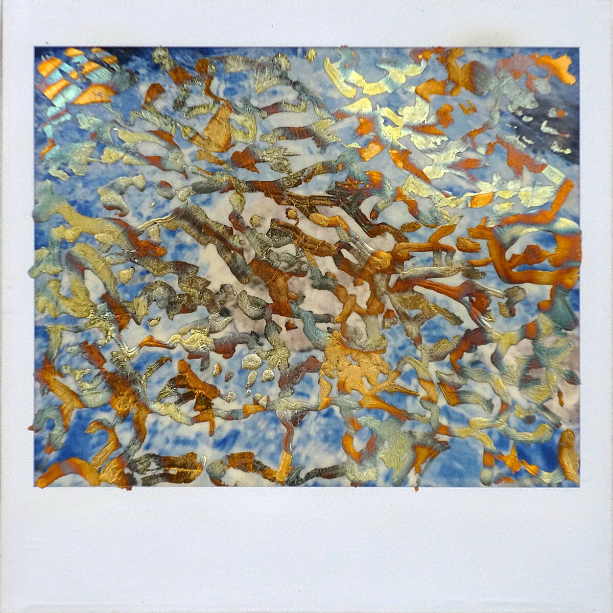 Water Polaroid, 2005 metal leaf on Polaroid Spectra 4%22 x 4%22.jpg
