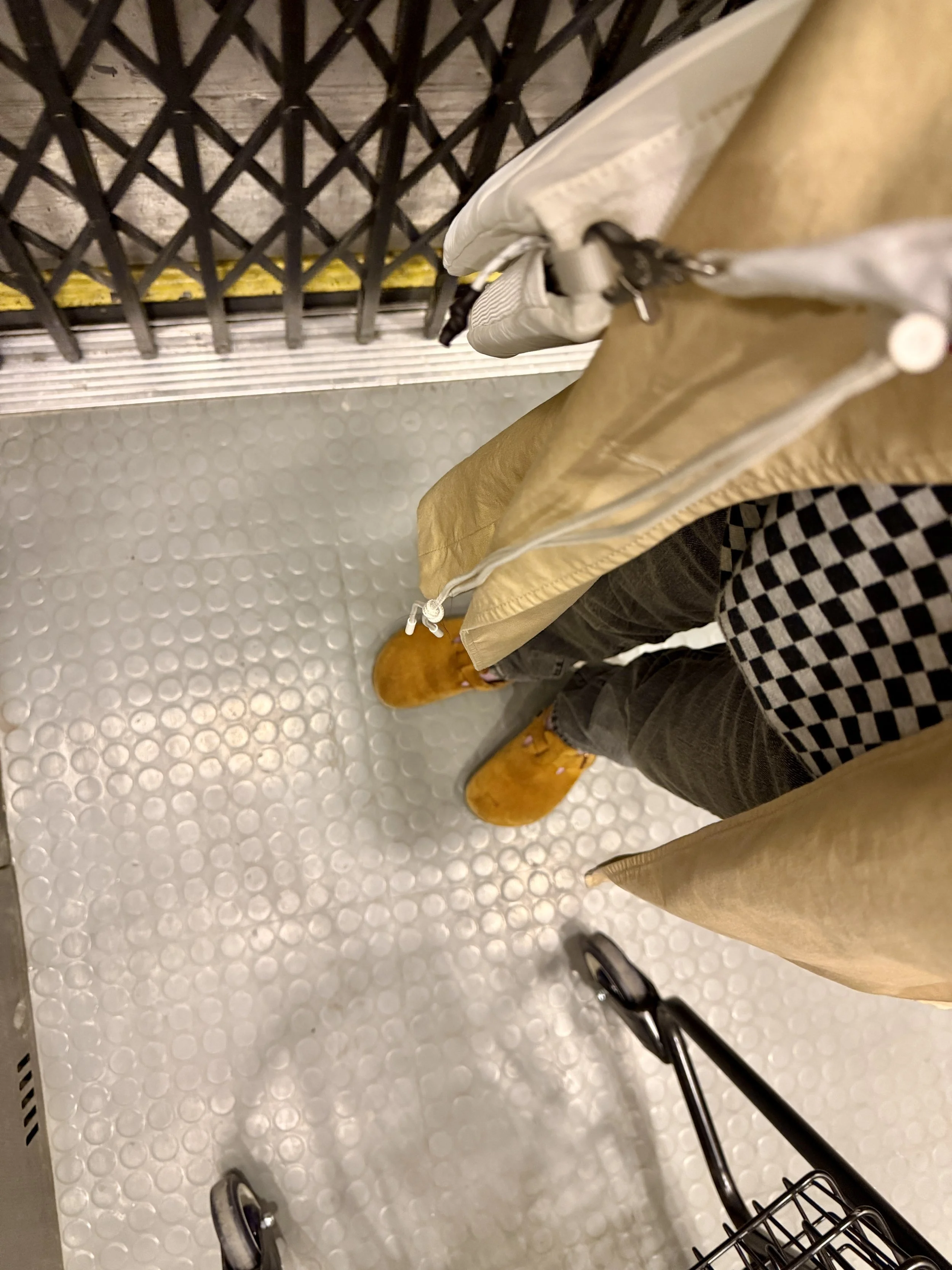 Checkerboard outfit inspiration for women over 50 — confident, lived-in personal style