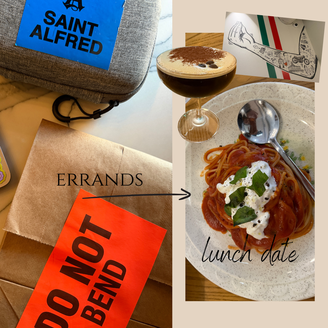 ERRANDS to a lunch DATE, ONE FIT