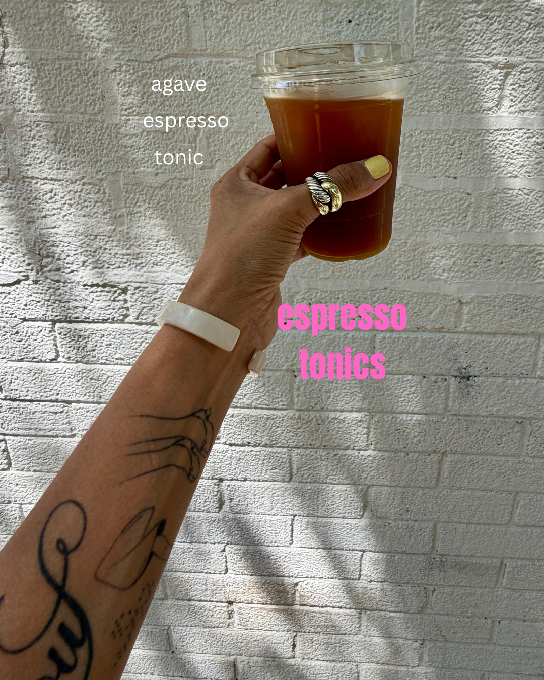 A sparkling espresso tonic served over ice, a refreshing summer coffee drink and one of my favorite everyday rituals.