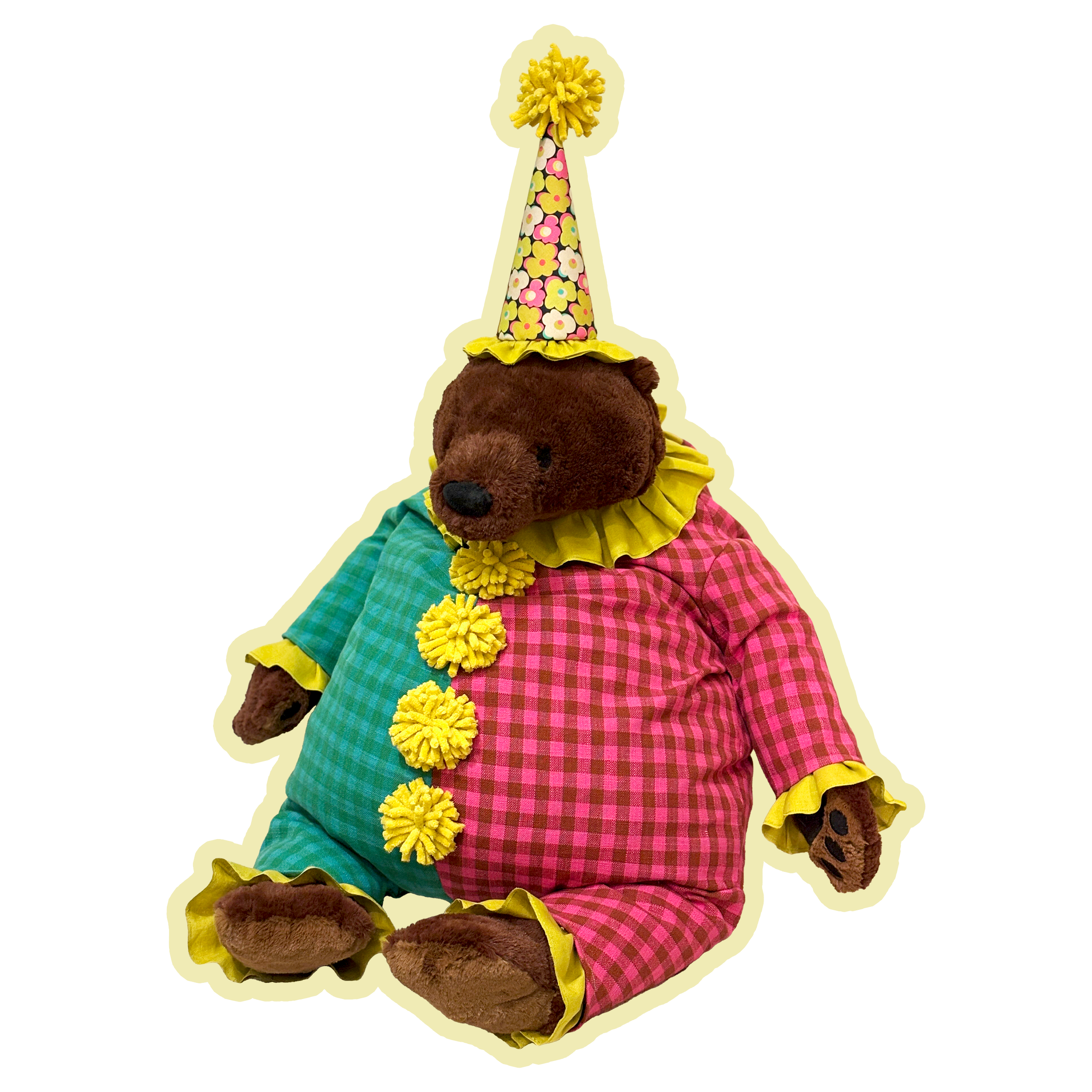Clown Bear Sticker